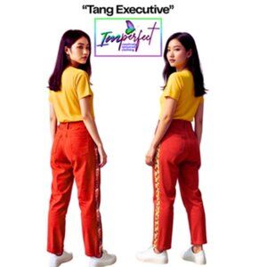 Upcycled orange Joe's low rise jeans